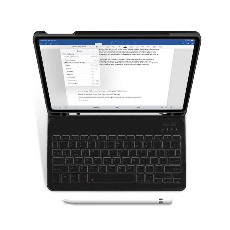 Funda con teclado Tech-Protect SC Pen + Keyboard para Apple iPad 10.9 (2022) / iPad 11 (2025), negra