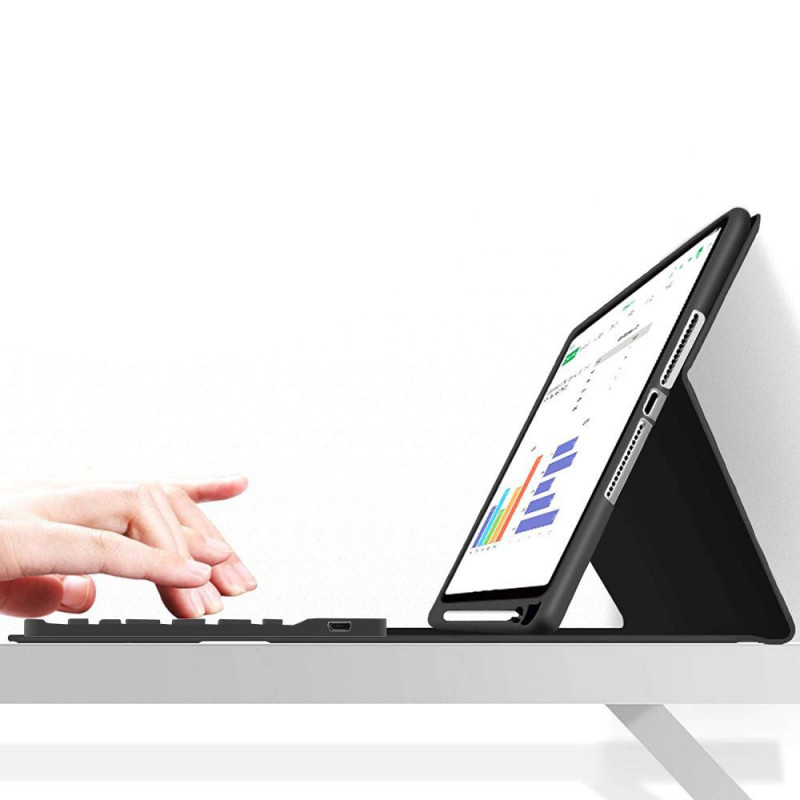 Funda con teclado Tech-Protect SC Pen + Keyboard para Apple iPad 10.9 (2022) / iPad 11 (2025), negra