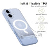 Funda Tech-Protect FlexAir MagSafe para Apple iPhone 17, transparente con purpurina