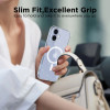 Funda Tech-Protect FlexAir MagSafe para Apple iPhone 17, transparente con purpurina