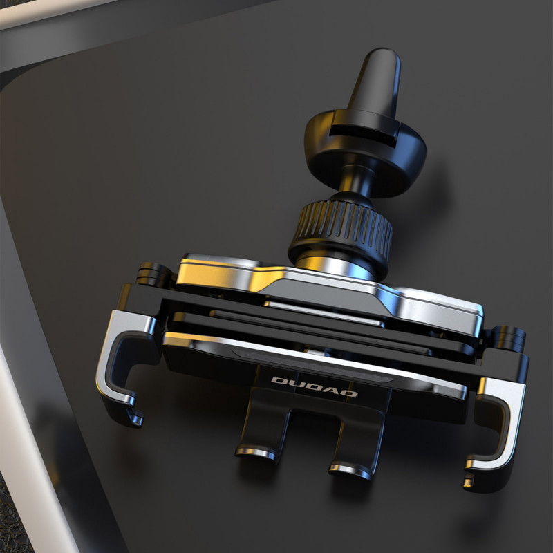 Soporte de smartphone para coche por gravedad Dudao F11Pro, negro