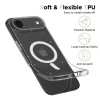 Funda Tech-Protect FlexAir MagSafe para Apple iPhone Air, transparente con purpurina
