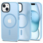 Funda Tech-Protect MagMat MagSafe para Apple iPhone 15, azul cielo mate
