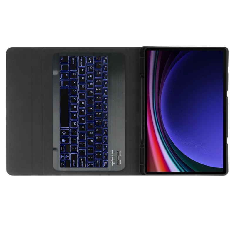 Funda Tech-Protect SmartCase Pen para Samsung Galaxy Tab S9 FE+ con teclado, negra