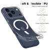 Funda Tech-Protect FlexAir MagSafe para Apple iPhone 17 Pro, transparente con purpurina