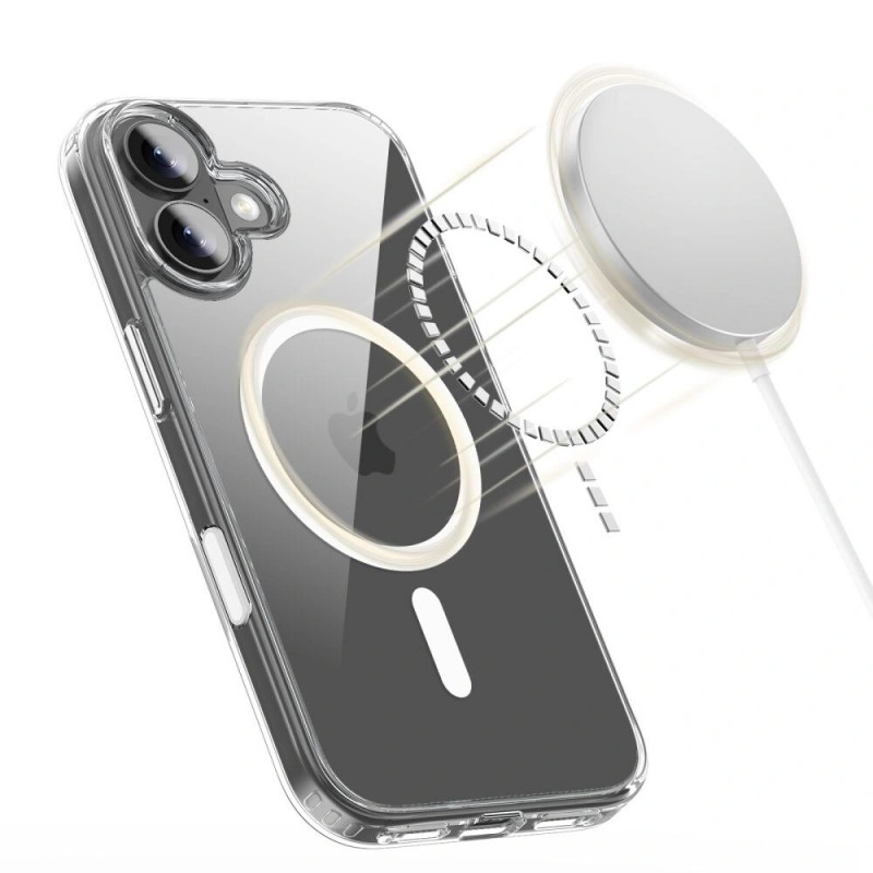 Funda Tech-Protect Flexair Hybrid CC MagSafe para Apple iPhone 17, transparente