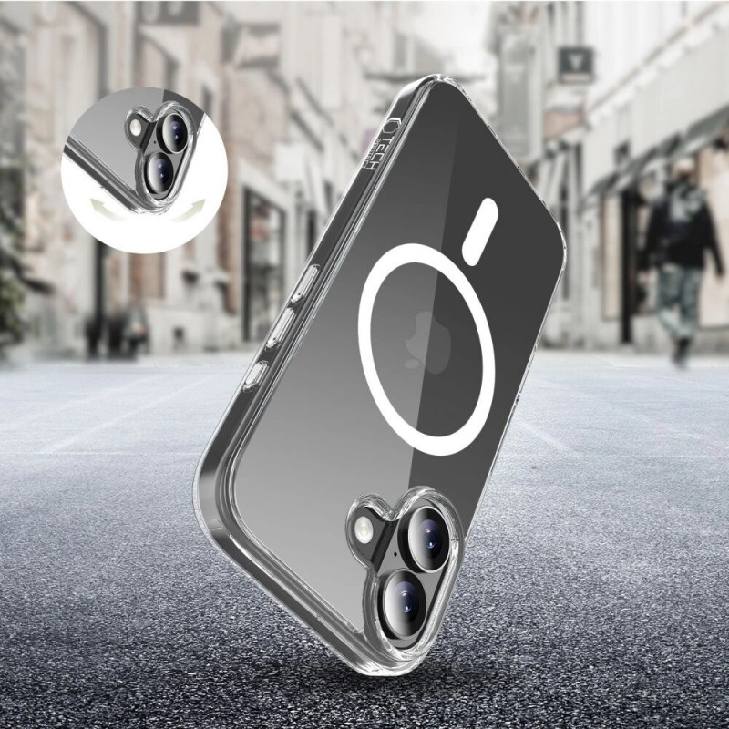 Funda Tech-Protect Flexair Hybrid CC MagSafe para Apple iPhone 17, transparente
