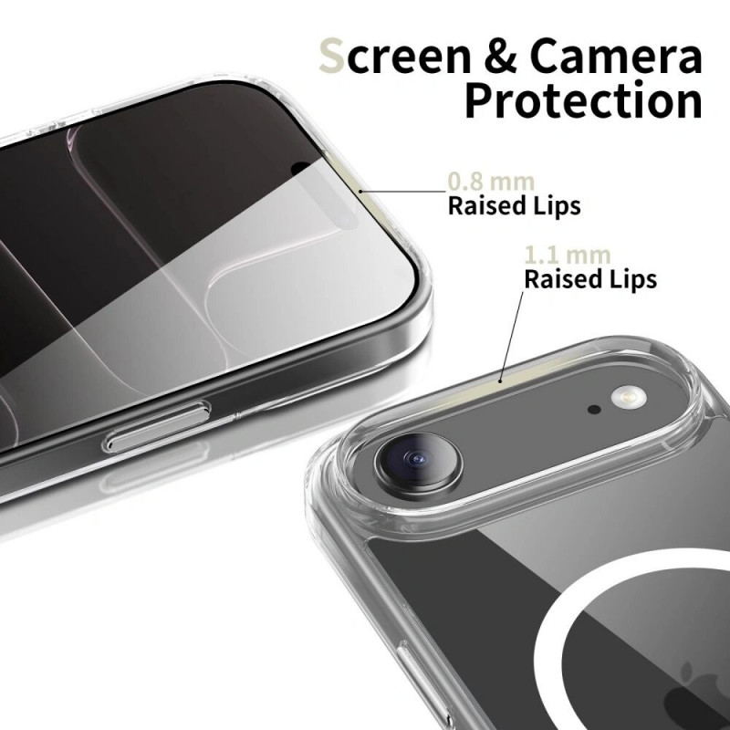 Funda Tech-Protect Flexair Hybrid CC MagSafe para Apple iPhone Air, transparente