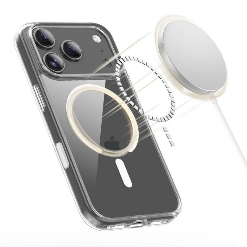 Funda Tech-Protect Flexair Hybrid CC MagSafe para Apple iPhone 17 Pro, transparente