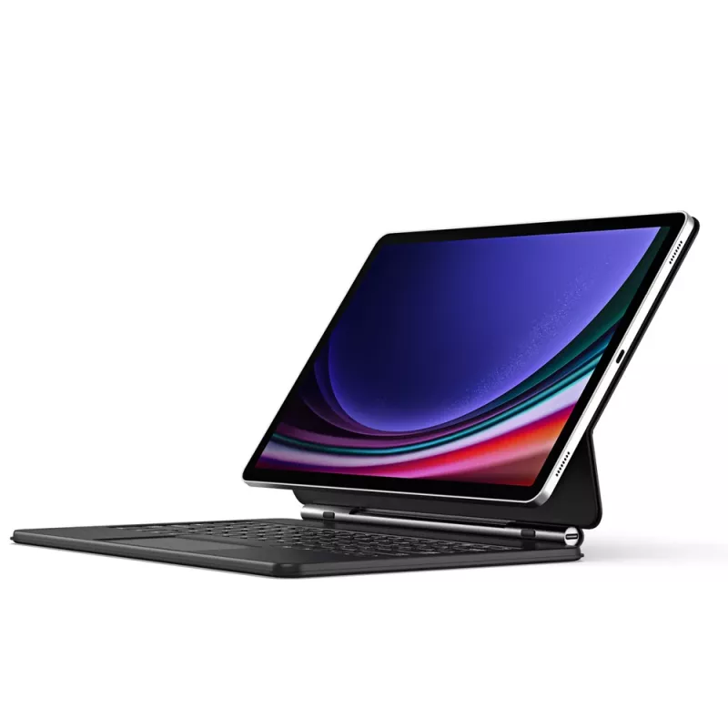 Funda con teclado Dux Ducis MK Series con teclado Bluetooth para Samsung Galaxy Tab S9+ / S8+ / S7+, negra