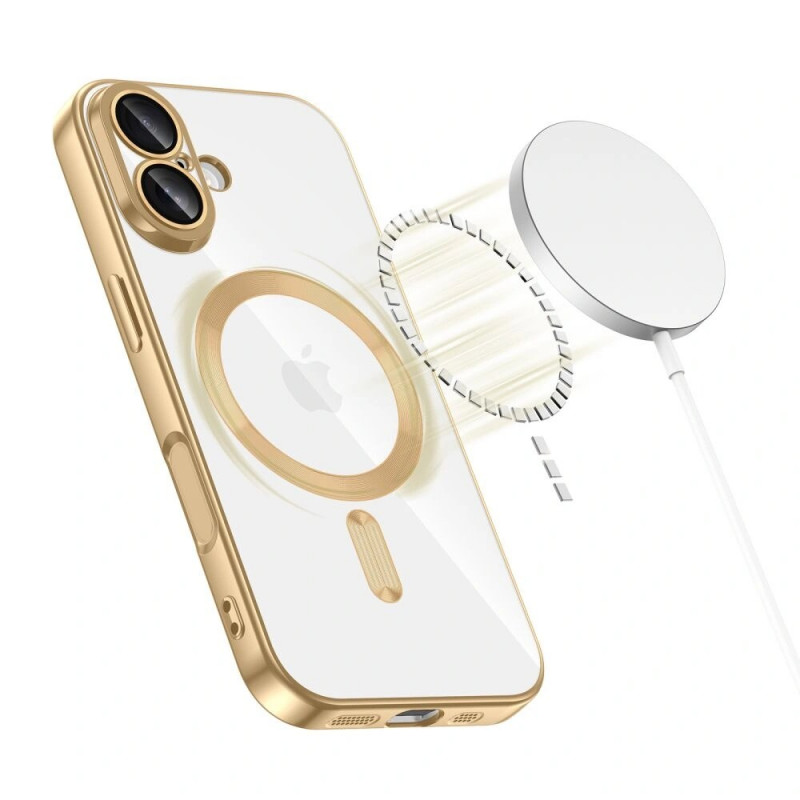 Funda MagFlex MagSafe Tech-Protect para Apple iPhone 17, dorado brillante