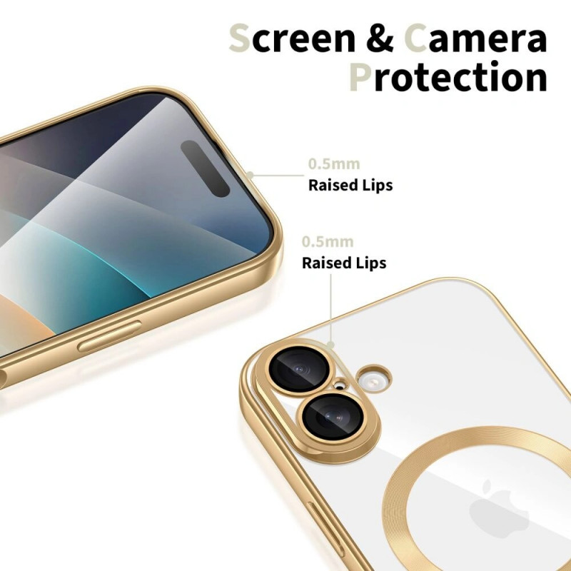 Funda MagFlex MagSafe Tech-Protect para Apple iPhone 17, dorado brillante