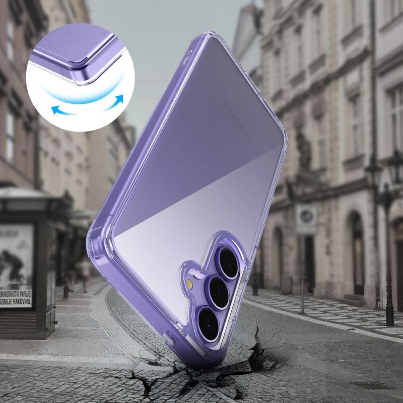 Funda Tech-Protect Flexair Hybrid para Samsung Galaxy S25, transparente