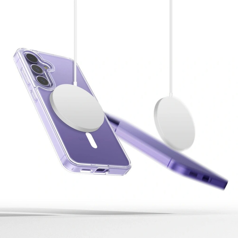 Funda Tech-Protect Flexair Hybrid MagSafe para Samsung Galaxy S25, transparente