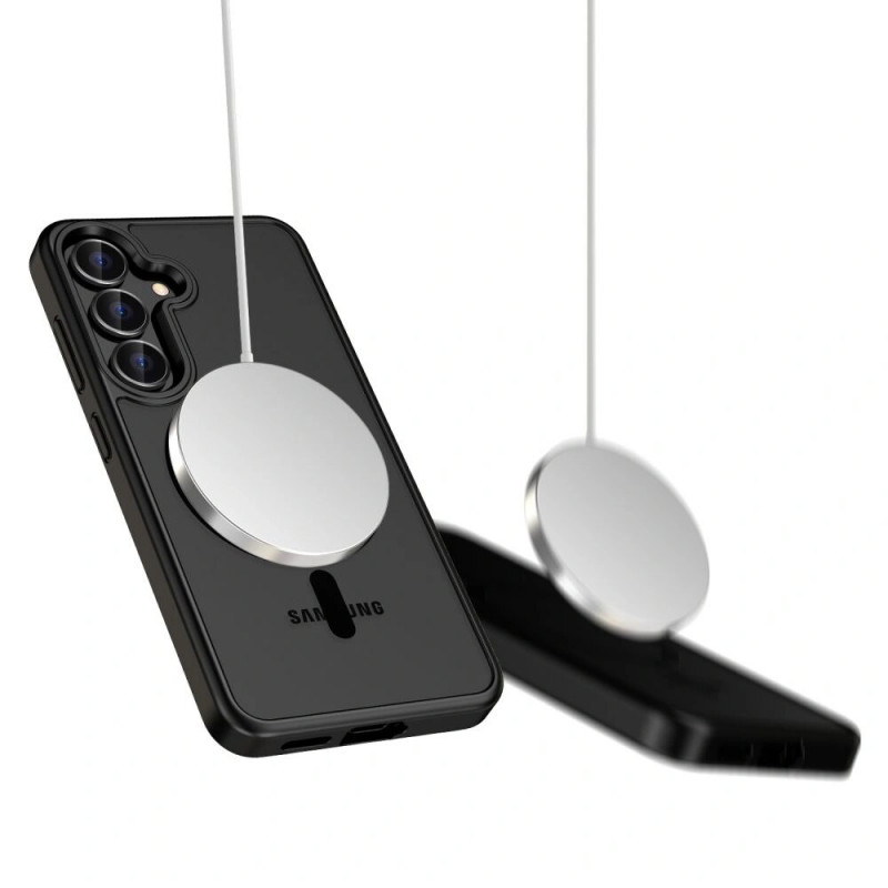 Funda Tech-Protect Magmat MagSafe para Samsung Galaxy S25, negro mate