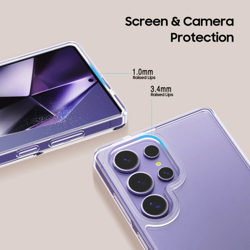 Funda Tech-Protect Flexair Hybrid para Samsung Galaxy S25 Ultra, transparente