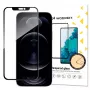 Wozinsky Super Tough Full Glue Vidrio Templado con Marco Case Friendly para iPhone 14 Plus / 13 Pro Max, Negro