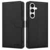 Funda tipo cartera Tech-Protect para Samsung Galaxy S25, negra