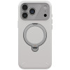 Funda UNIQ Elix para Apple iPhone 18 Pro Max / 17 Pro Max, soporte giratorio 360, gris claro