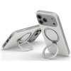 Funda UNIQ Elix para Apple iPhone 18 Pro Max / 17 Pro Max, soporte giratorio 360, gris claro