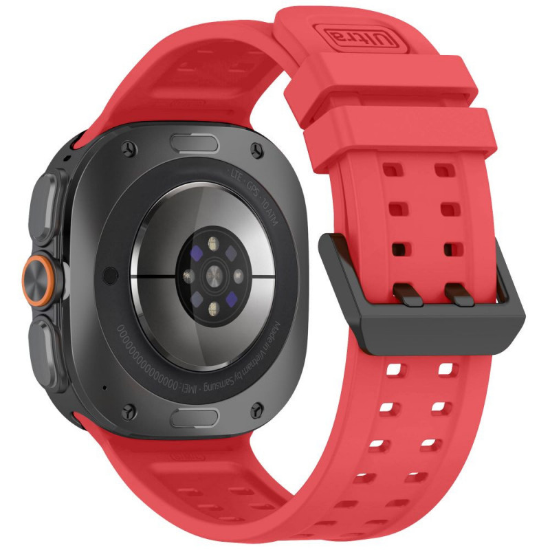 Correa de silicona Tech-Protect Silicone Air para Samsung Galaxy Watch Ultra 1 / 2 (2024-2026) 47 mm, rojo carmesí