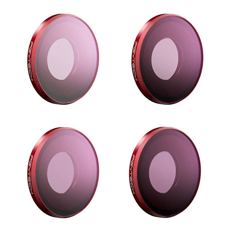 Set de filtros ND PGYTECH P-32C-012 (ND8, ND16, ND32, ND64) para DJI Osmo Action 3