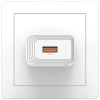 Cargador de pared USAMS CC326 T69 USB-A, 10,5 W, 2,1 A, blanco