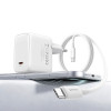 Cargador de pared USAMS CC339 T76 GaN USB-C de 45W con cable USB-C a USB-C SJ711 (1 m), blanco