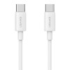 Cargador de pared USAMS CC339 T76 GaN USB-C de 45W con cable USB-C a USB-C SJ711 (1 m), blanco