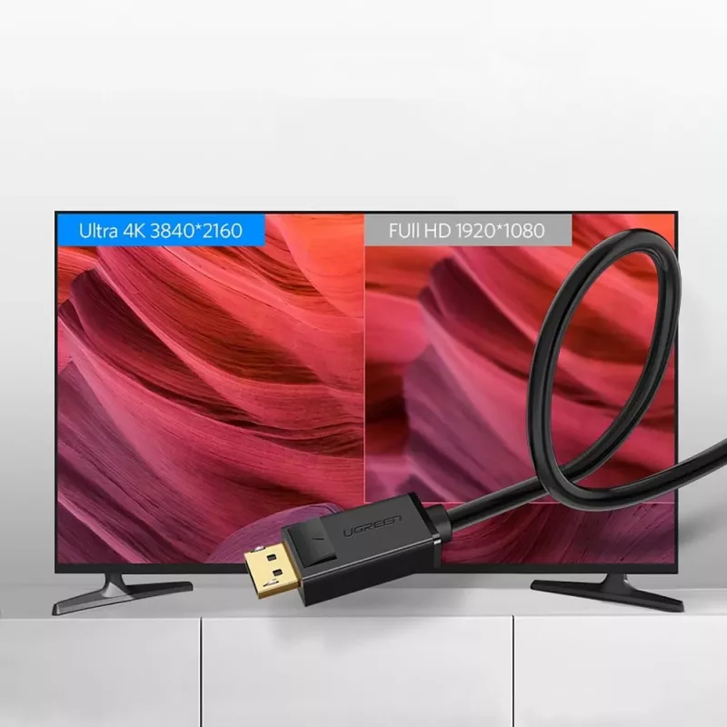 iLike Cable Ugreen DP102 (10212) DisplayPort 1.2 a DisplayPort 1.2, 4K, 3 m, negro
