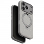 Funda UNIQ Elix para Apple iPhone 18 Pro / 17 Pro, soporte giratorio 360, gris claro
