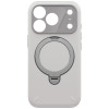 Funda UNIQ Elix para Apple iPhone 18 Pro / 17 Pro, soporte giratorio 360, gris claro