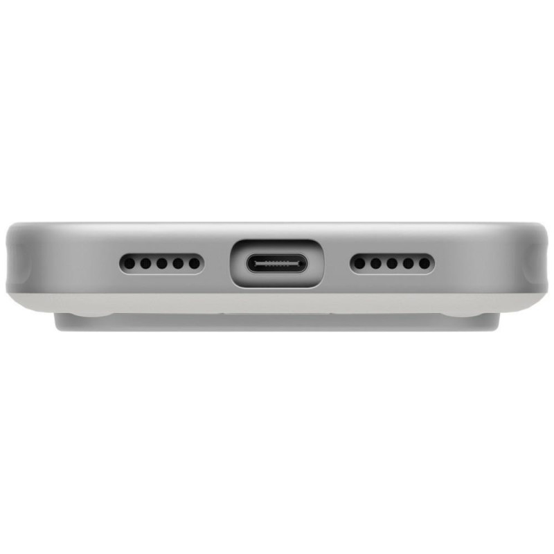 Funda UNIQ Elix para Apple iPhone 18 Pro / 17 Pro, soporte giratorio 360, gris claro