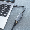 Adaptador de red Ugreen CM199 USB-C a RJ45 Gigabit Ethernet, 1000 Mbps, gris