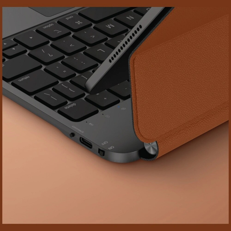 Funda inteligente magnética UNIQ Venno Pro con teclado para Apple iPad Air 11 2024/2025, iPad Air 10.9 2022/2020, iPad Pro 11 2022/2021, caramelo