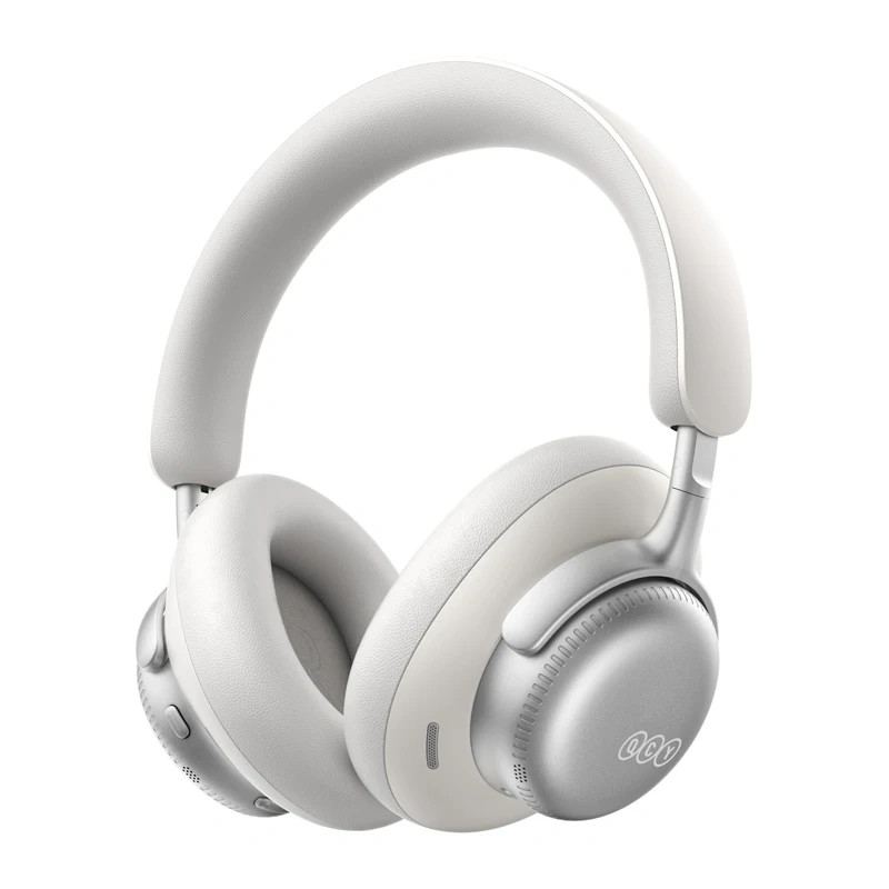QCY Auriculares inalámbricos de diadema H6 Ultra, ANC adaptativo, Bluetooth 6.0, blancos