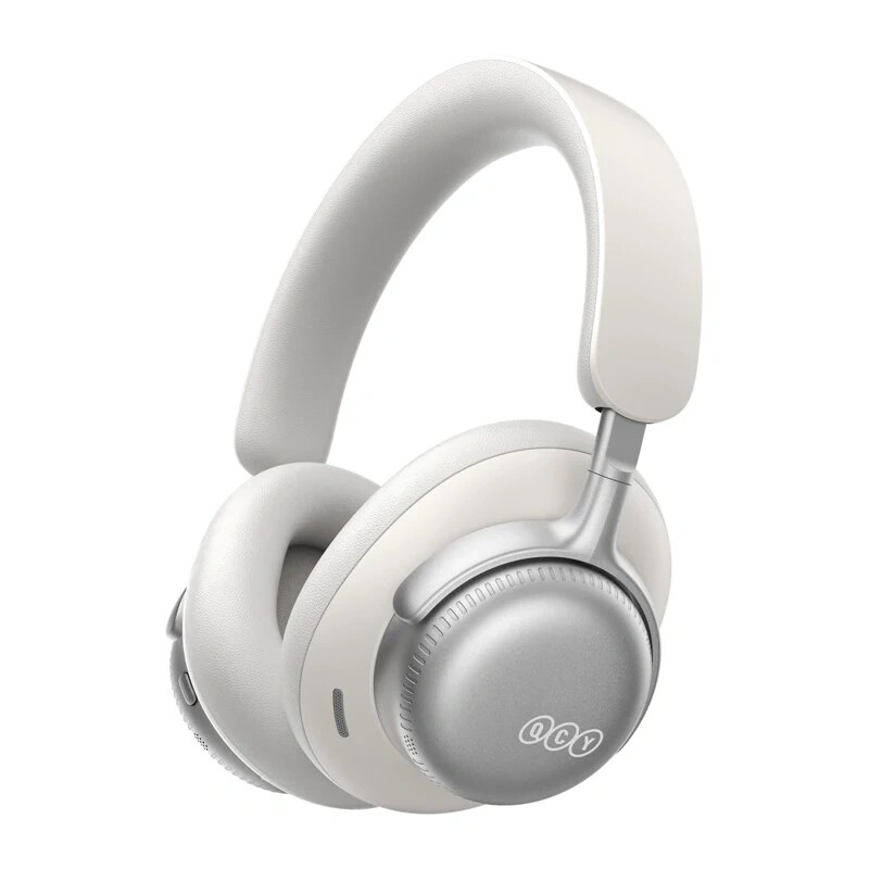 QCY Auriculares inalámbricos de diadema H6 Ultra, ANC adaptativo, Bluetooth 6.0, blancos