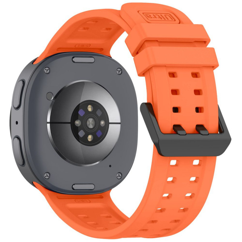 Correa de silicona Tech-Protect Silicone Air para Samsung Galaxy Watch 8 / 9 / Classic 40 / 44 / 46 mm, naranja mandarina