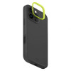 Funda UNIQ Lino Hue para Apple iPhone 16 Pro, carga Magclick, gris carbón