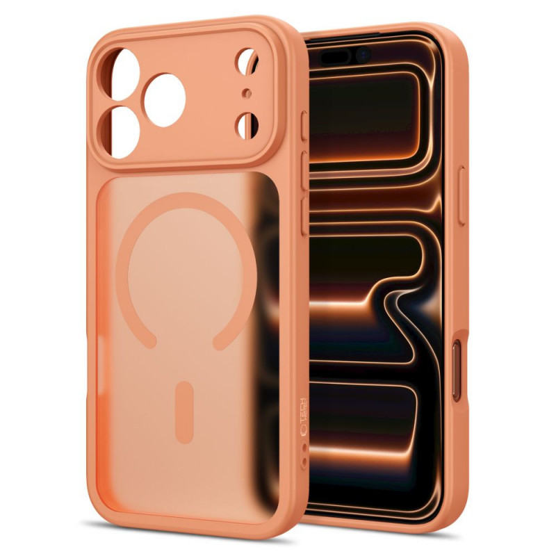 Funda Tech-Protect BasicMag MagSafe para Apple iPhone 17 Pro / 18 Pro, naranja cósmico mate