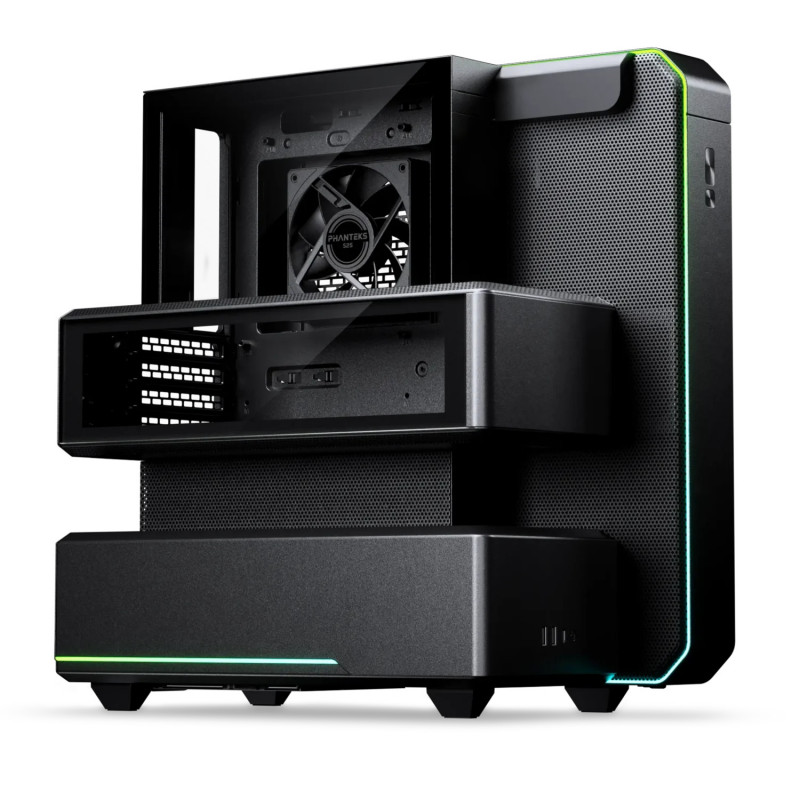 Caja de PC semitorre Phanteks EX5, ATX, refrigeración directa, negra