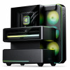 Caja de PC semitorre Phanteks EX5, ATX, refrigeración directa, negra