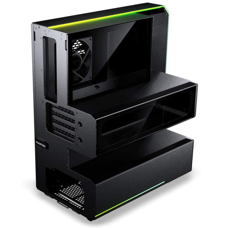 Caja de PC semitorre Phanteks EX5, ATX, refrigeración directa, negra