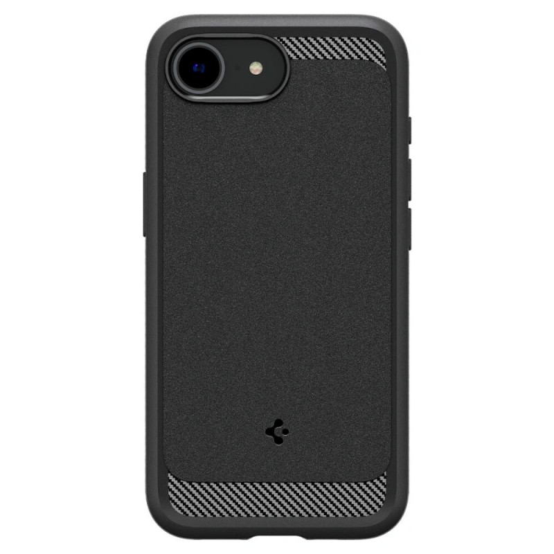 Funda Spigen Rugged Armor Mag MagSafe para Apple iPhone 17e / 16e, negro mate