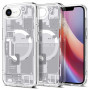 Funda Spigen Ultra Hybrid Mag MagSafe para Apple iPhone 17e / 16e, Zero One, blanca