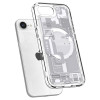 Funda Spigen Ultra Hybrid Mag MagSafe para Apple iPhone 17e / 16e, Zero One, blanca