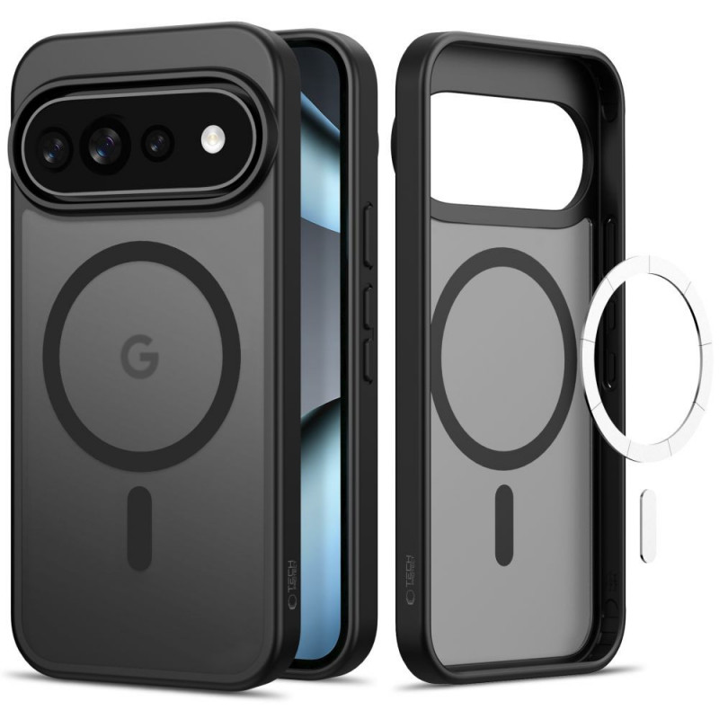 Funda Tech-Protect Magmat MagSafe para Google Pixel 9 Pro XL / 10 Pro XL / 11 Pro XL, negro mate
