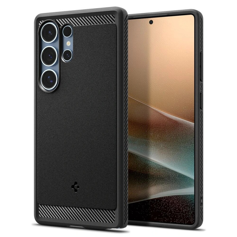 Funda Spigen Rugged Armor Mag MagSafe para Samsung Galaxy S25 Ultra, negro mate