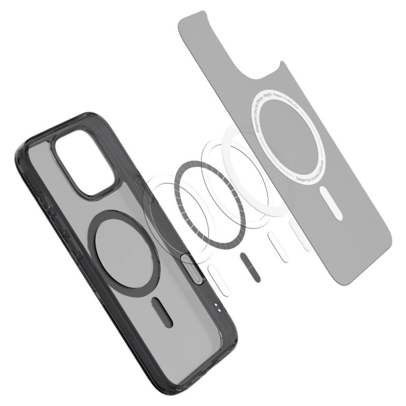 Funda Spigen Ultra Hybrid T Mag MagSafe para Apple iPhone 16 Pro, Frost Black