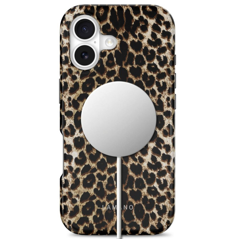 Funda Tech-Protect Lamano MagSafe para Apple iPhone 17, Exotic Touch, marrón y beige